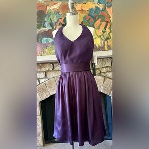 White by Vera Wang Halter Dress in Amethyst purple Size 2. NWT